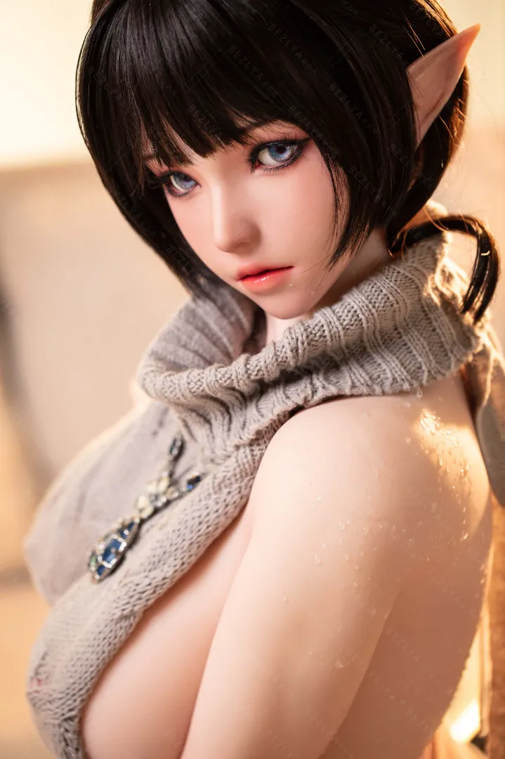 155cm (5ft1) G-Cup Movable Jaw Silicone Head + TPE Body Hybrid Sex Doll Kaliya, Head #N/A